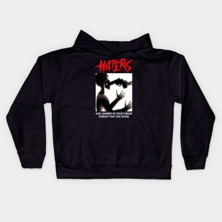 HATERS GUN JAMMED IN YOUR THROAT FORGOT THAT YOU SPOKE Kids Hoodie